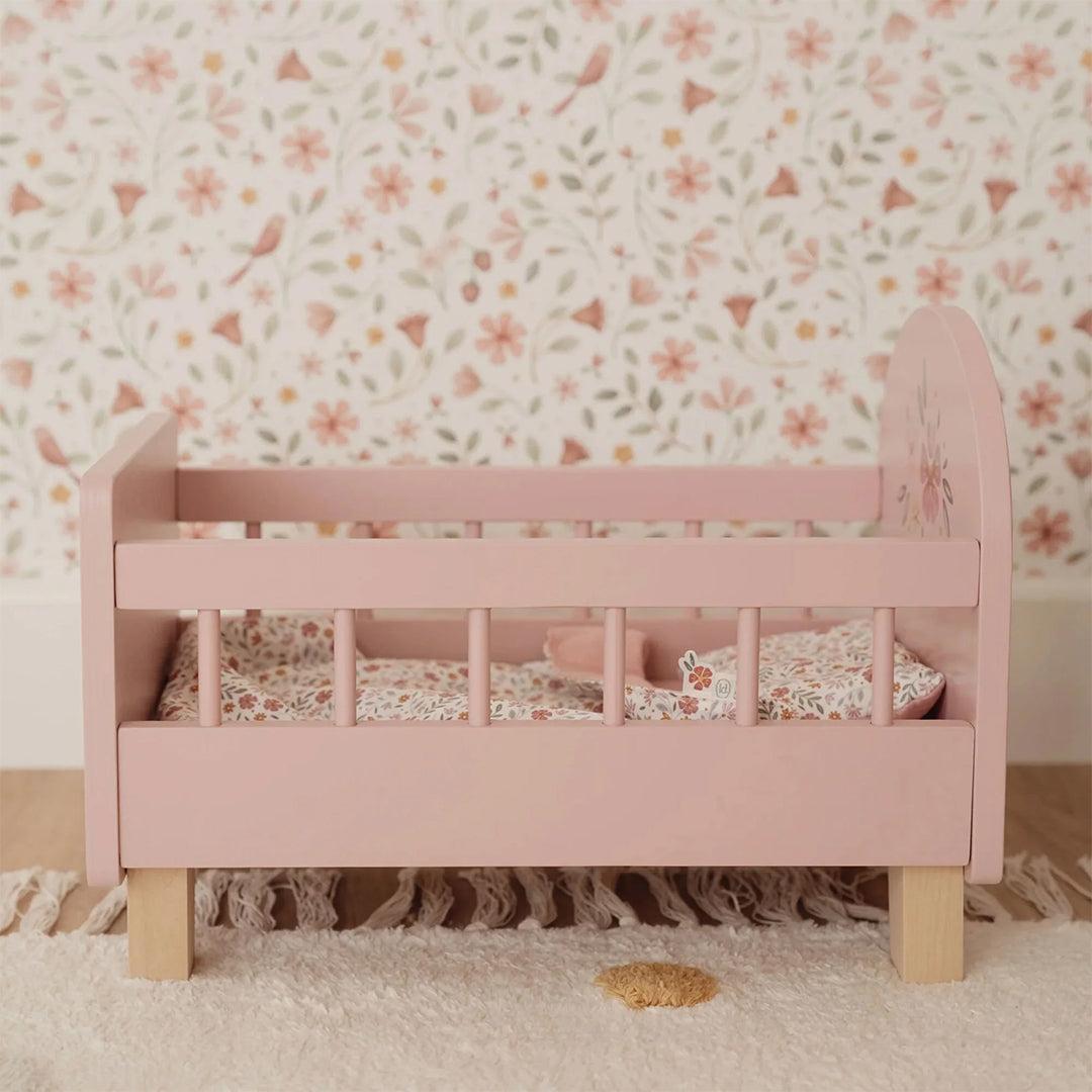 Little Dutch Wooden Doll Bed - Pink-Role Play-Pink- | Natural Baby Shower