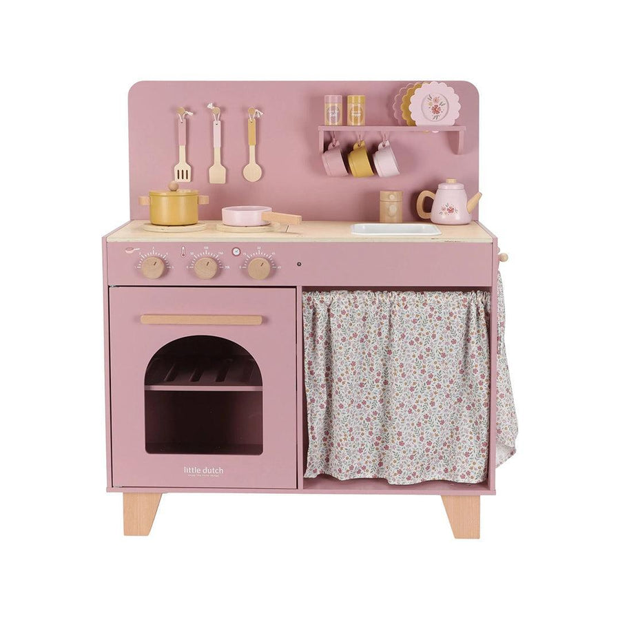 Little Dutch Wooden Play Kitchen Limited Edition - Pink-Role Play-Pink- | Natural Baby Shower