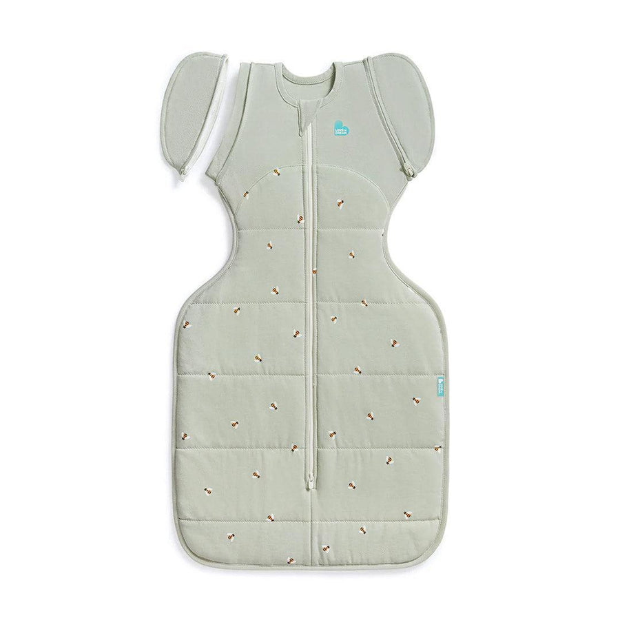 Love to Dream Swaddle Up Transition Bag (2.5 Tog) - Bees Olive-Sleeping Bags-Bees Olive-M | Natural Baby Shower