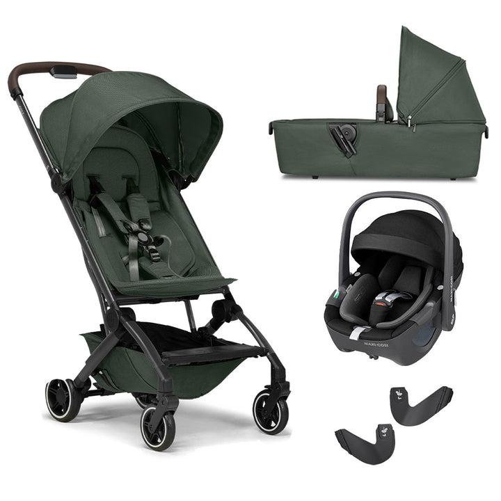 Joolz Aer+ Pushchair & Pebble 360/360 Pro Travel System - Forest Green-Travel Systems-With Carrycot-Pebble 360 i-Size Car Seat | Natural Baby Shower