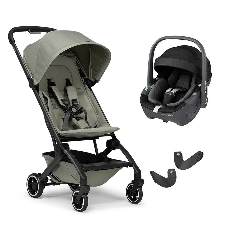 Joolz Aer+ Pushchair & Pebble 360/360 Pro Travel System - Sage Green-Travel Systems-No Carrycot-Pebble 360 i-Size Car Seat | Natural Baby Shower