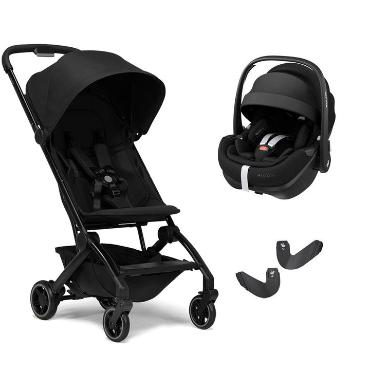 Joolz Aer+ Pushchair & Pebble 360/360 Pro Travel System - Space Black-Travel Systems-No Carrycot-Pebble 360 Pro Car Seat | Natural Baby Shower