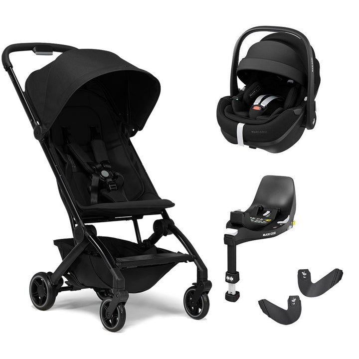 Joolz Aer+ Pushchair & Pebble 360/360 Pro Travel System - Space Black-Travel Systems-No Carrycot-Pebble 360 Pro Car Seat | Natural Baby Shower