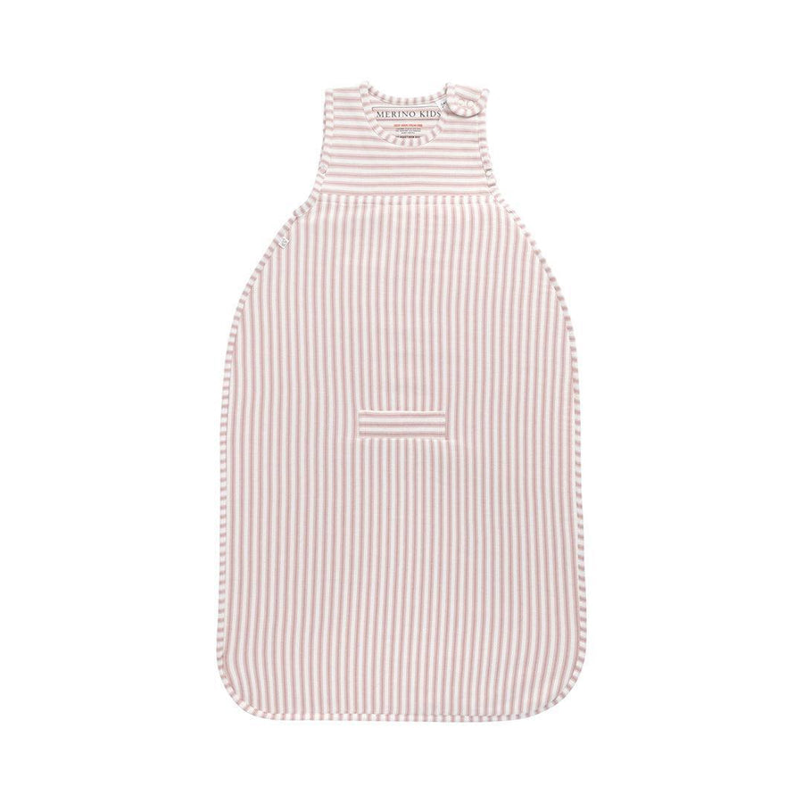 Merino Kids Go Go Sleeping Bag - Duvet Weight - Variegated Stripe Mauve-Sleeping Bags-Variegated Stripe Mauve-2-4y | Natural Baby Shower