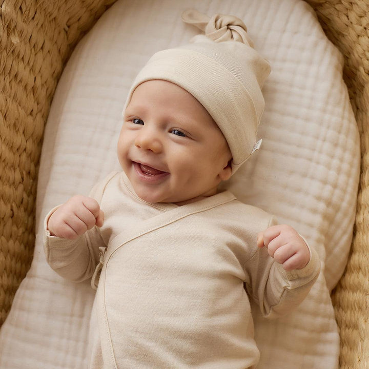 Merino Kids Merino Beanie - Natural-Hats-Natural-NB - 3m | Natural Baby Shower