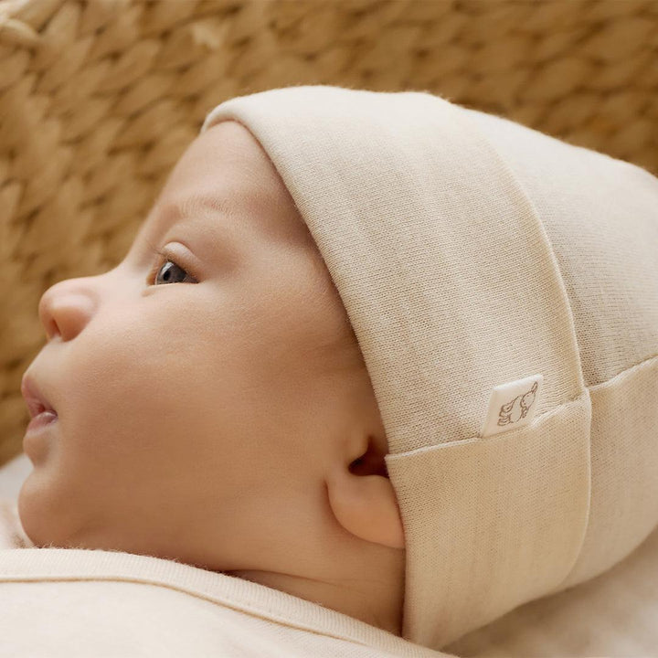 Merino Kids Merino Beanie - Natural-Hats-Natural-NB - 3m | Natural Baby Shower