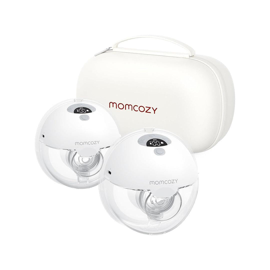 Momcozy Double M5 Wearable Electric Breast Pump - White-Breast Pumps-White- | Natural Baby Shower