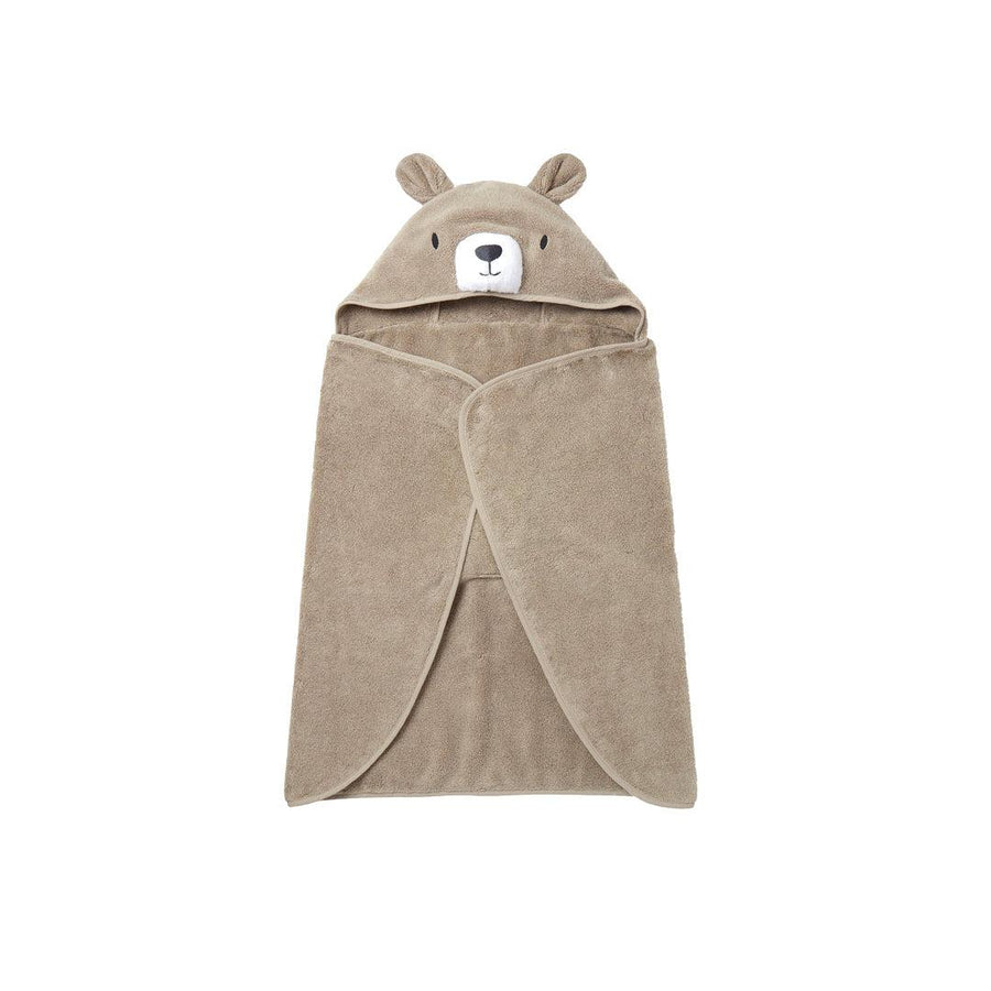 MORI Animal Hooded Toddler Towel - Bear-Bath Towels-Bear- | Natural Baby Shower