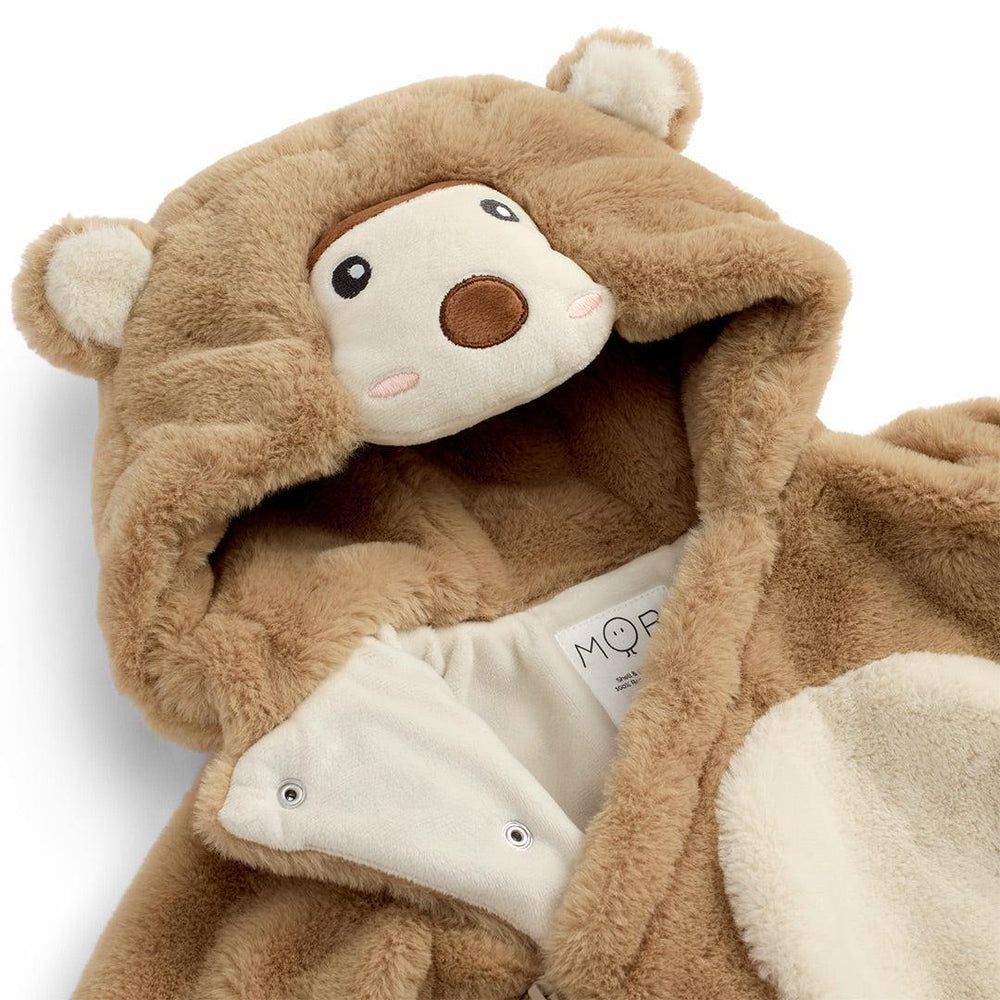 MORI Monkey Faux Fur Pramsuit - Sesame-Pramsuits-Sesame-0-3m | Natural Baby Shower