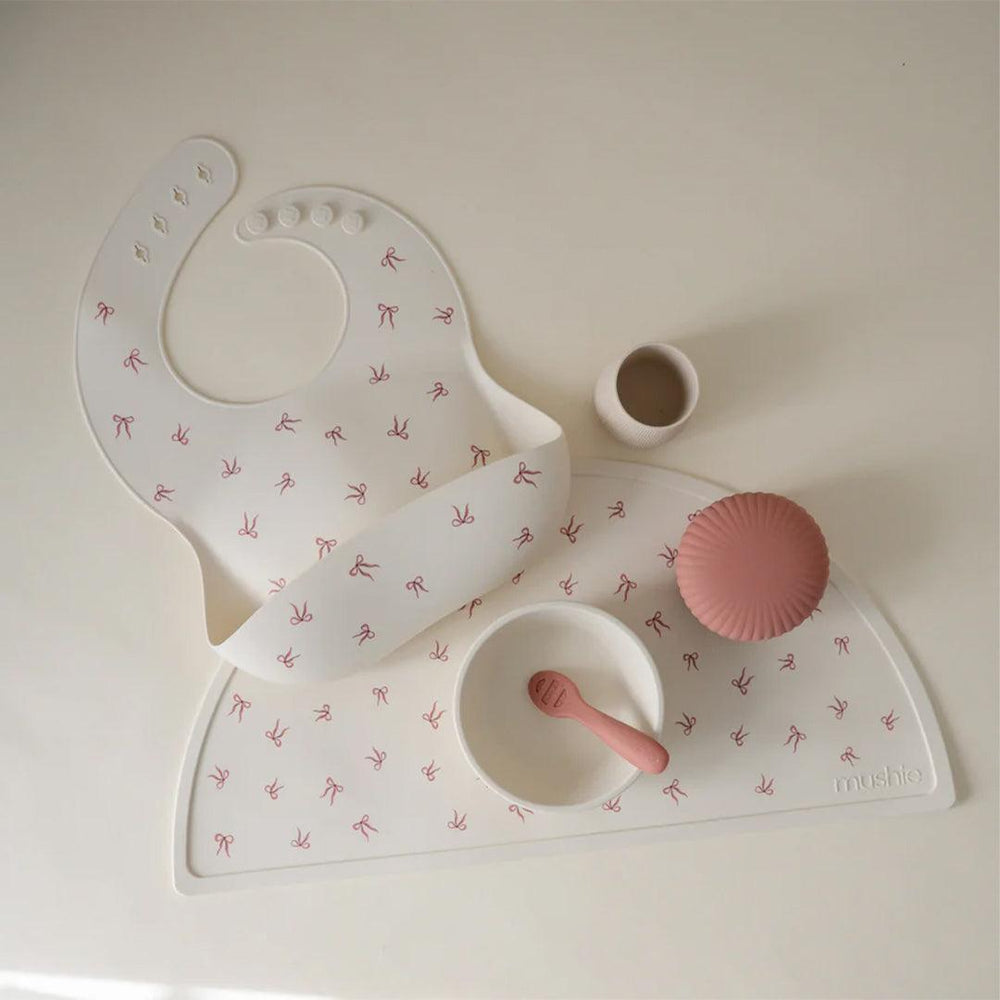 Mushie SIlicone Mat - Bows-Placemats-Bows-0m+ | Natural Baby Shower