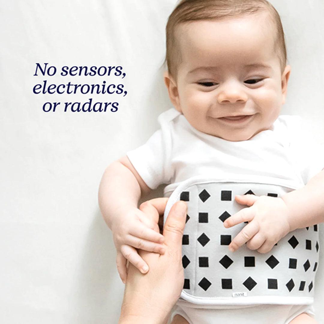 Nanit Breathing Wear Band - Grey-Baby Monitors-Grey-0-3m | Natural Baby Shower