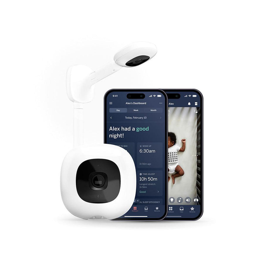 Nanit Pro Baby Monitor + Wall Mount - White-Baby Monitors-White- | Natural Baby Shower