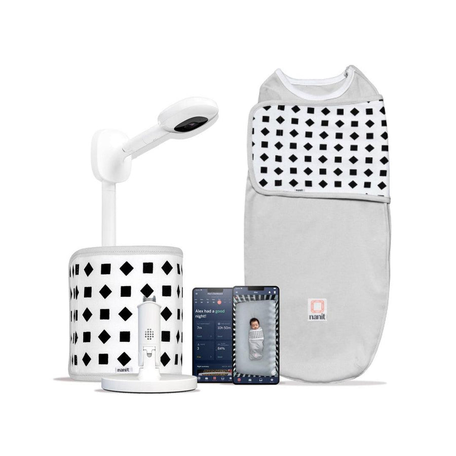 Nanit Pro Complete Monitor System With Breathing Motion - White-Baby Monitors-White- | Natural Baby Shower