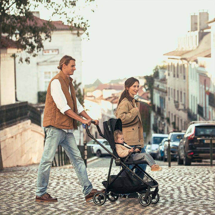 Nuna IXXA NEXT Stroller with ARRA Flex & Base Curv Travel System Bundle - Caviar-Travel Systems-Caviar-No Base | Natural Baby Shower