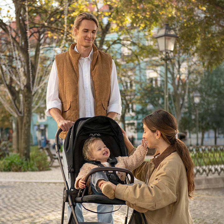 Nuna IXXA NEXT Stroller with ARRA Flex & Base Curv Travel System Bundle - Caviar-Travel Systems-Caviar-No Base | Natural Baby Shower