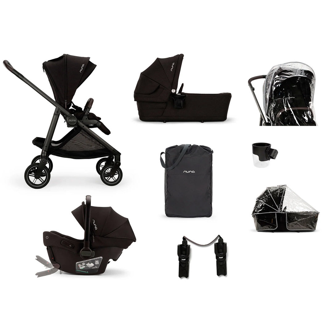 nuna stroller caviar Nuna SWIV Stroller + PIPA URBN Travel System