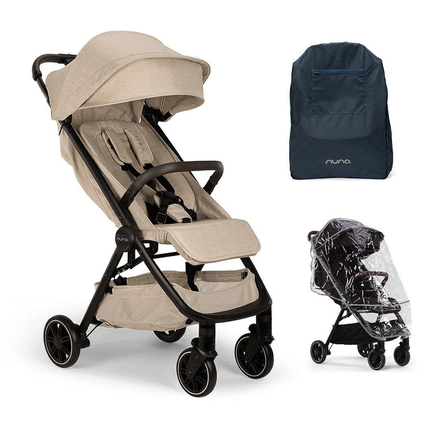 Nuna TRVL Compact Stroller - Biscotti-Strollers-Biscotti- | Natural Baby Shower