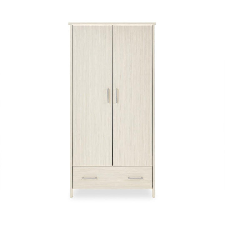 Obaby Nika Double Wardrobe - Oatmeal-Wardrobes-Oatmeal- | Natural Baby Shower