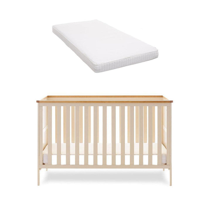 Obaby Evie Cot Bed - Cashmere-Cot Beds-Cashmere-Moisture Management Mattress | Natural Baby Shower