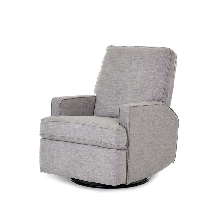 Obaby Madison Swivel Glider Recliner Chair - Pebble-Feeding Chairs-Pebble-97 x 75 x 100 | Natural Baby Shower