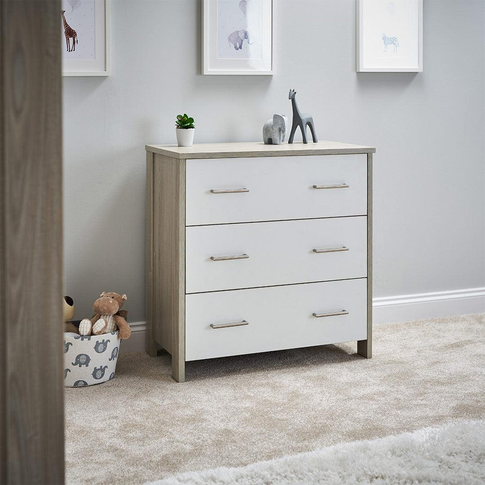 Obaby Nika Changing Unit - Grey Wash + White-Changing Units-Grey Wash + White- | Natural Baby Shower