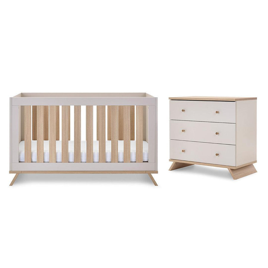 Obaby Thea 2 Piece Room Set - Latte-Nursery Sets-Latte- | Natural Baby Shower