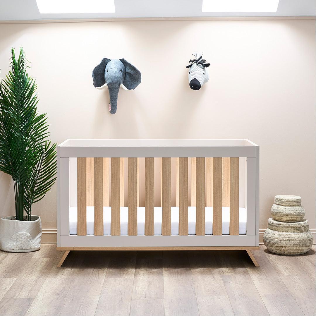 Obaby Thea Cot Bed - Latte-Cot Beds-Latte- | Natural Baby Shower