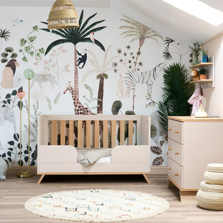 Obaby Thea Cot Bed - Latte-Cot Beds-Latte- | Natural Baby Shower