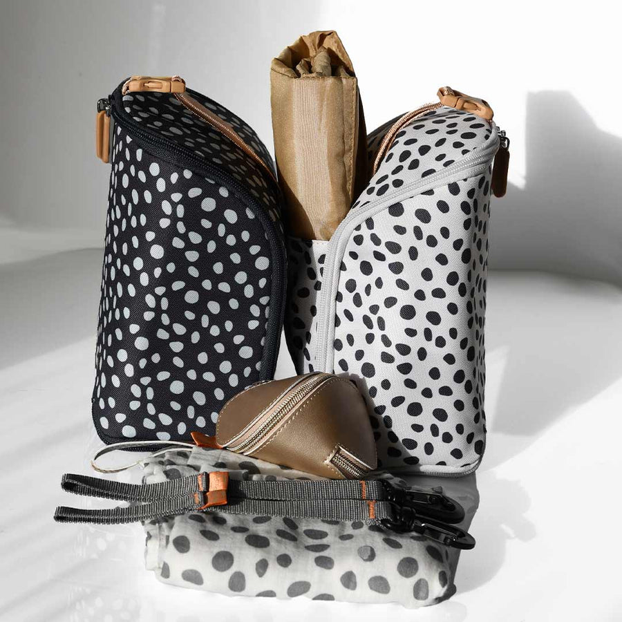 PacaPod Feeder Pod Lite - Dalmatian Pewter-Mini Bags- | Natural Baby Shower
