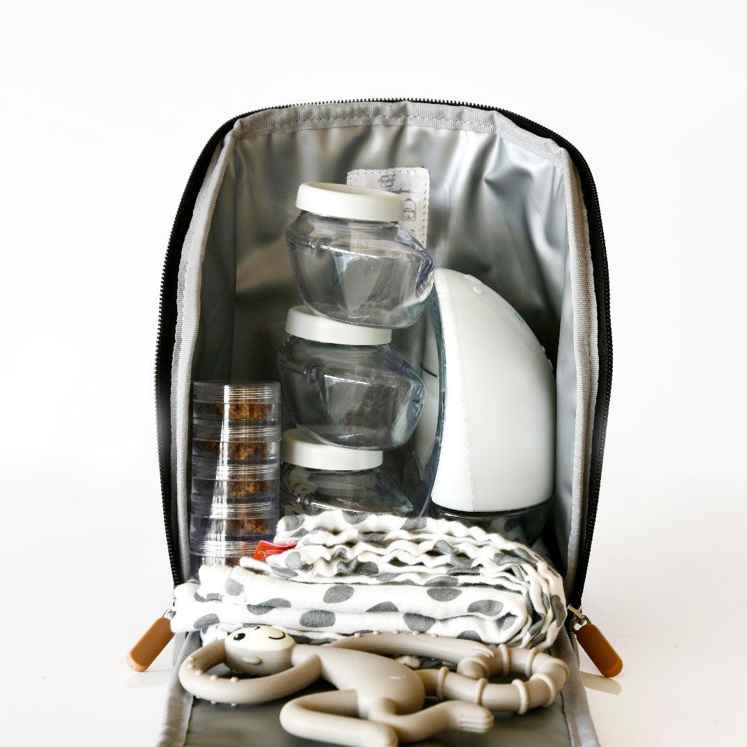 PacaPod Feeder Pod Lite - Raisin - Dalmatian-Mini Bags-Raisin/Dalmatian- | Natural Baby Shower