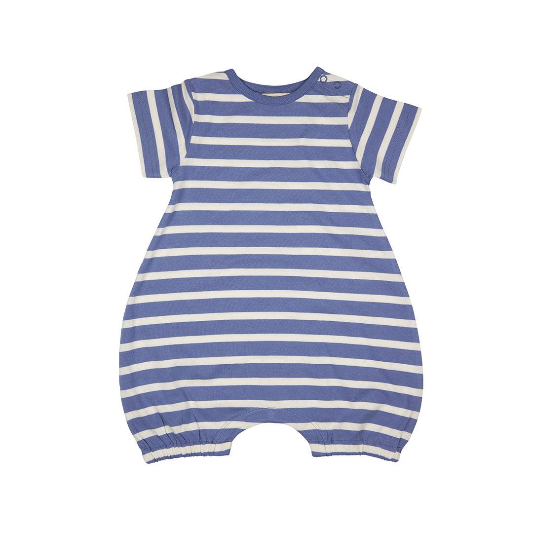 Pigeon Organics Breton Playsuit - Summer Blue-Bodysuits-Summer Blue-3-6m | Natural Baby Shower