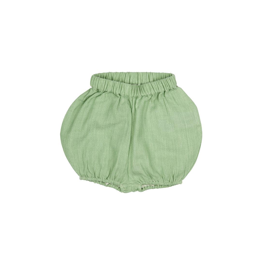 Pigeon Organics Plain Muslin Bloomers - Green-Shorts-Green-NB | Natural Baby Shower