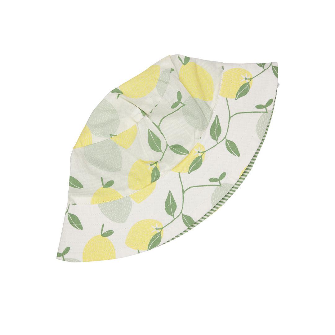 Pigeon Organics Reversible Sun Hat - Lemons-Hats-Lemons-0-5m | Natural Baby Shower