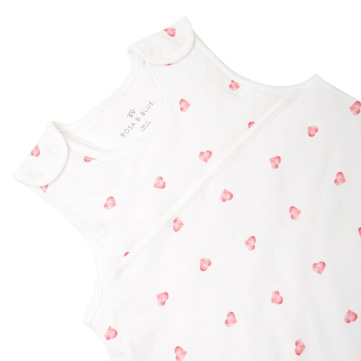 Rosa & Blue Sleeping Bag - 1.5 Tog - Heart-Sleeping Bags-Heart-3-24m | Natural Baby Shower