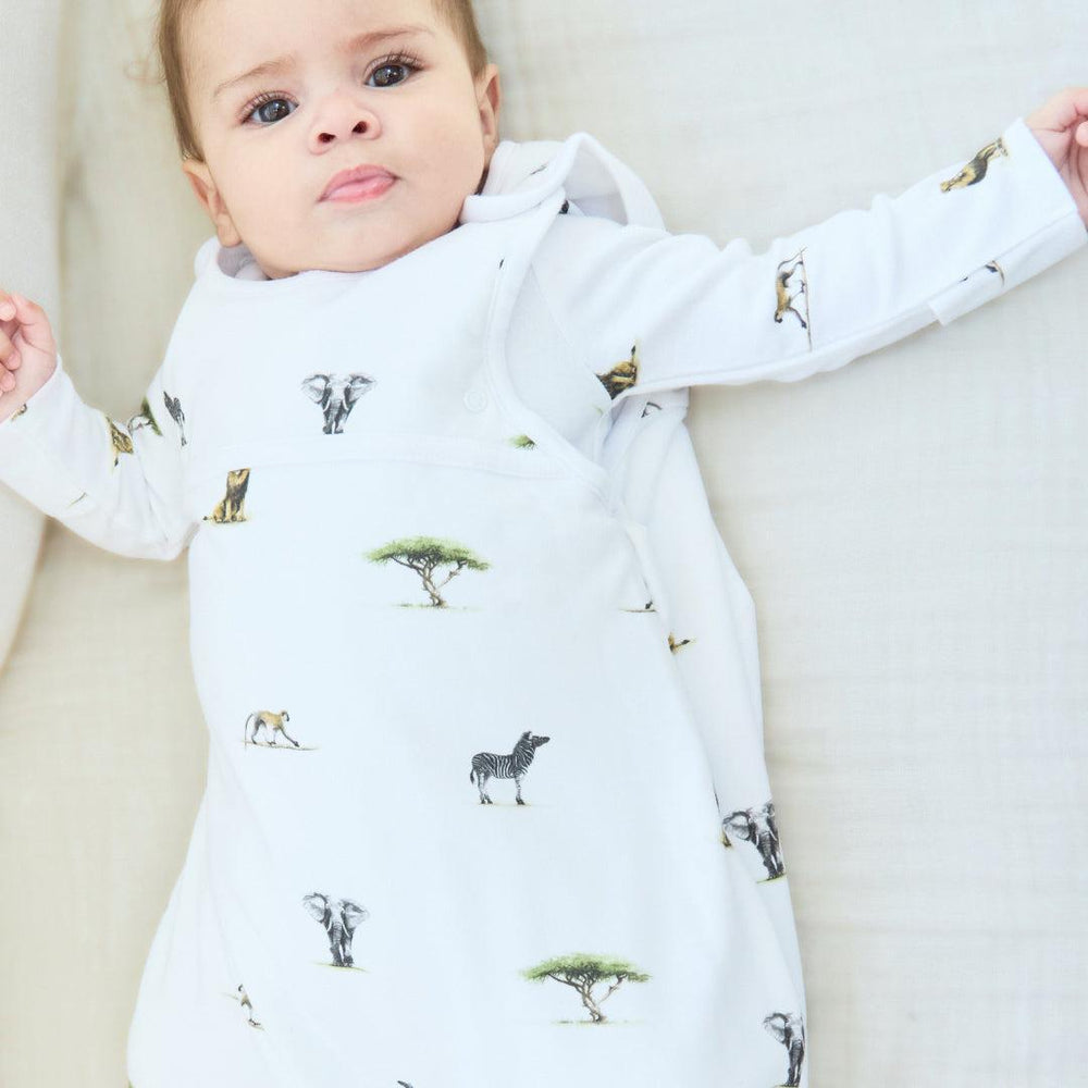 Rosa & Blue Sleeping Bag - 1.5 Tog - Safari-Sleeping Bags-Safari-3-24m | Natural Baby Shower