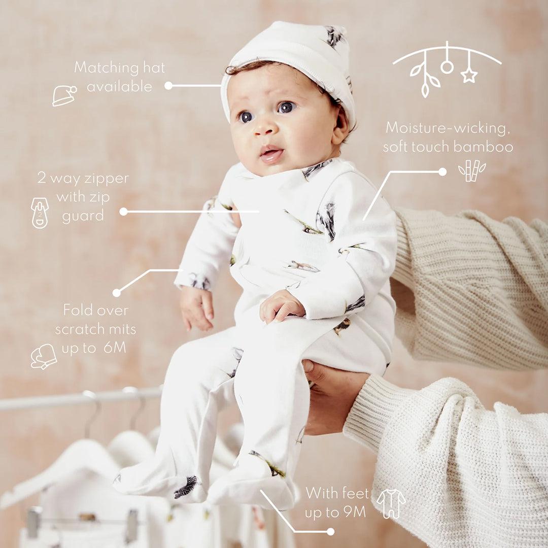 Rosa & Blue Sleepsuit - Safari-Sleepsuits- | Natural Baby Shower