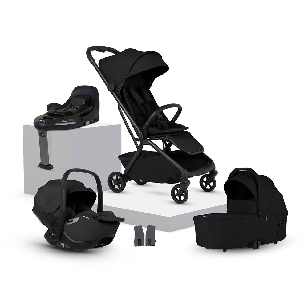 Silver Cross Nia Glide Travel System-Travel Systems-Onyx- | Natural Baby Shower