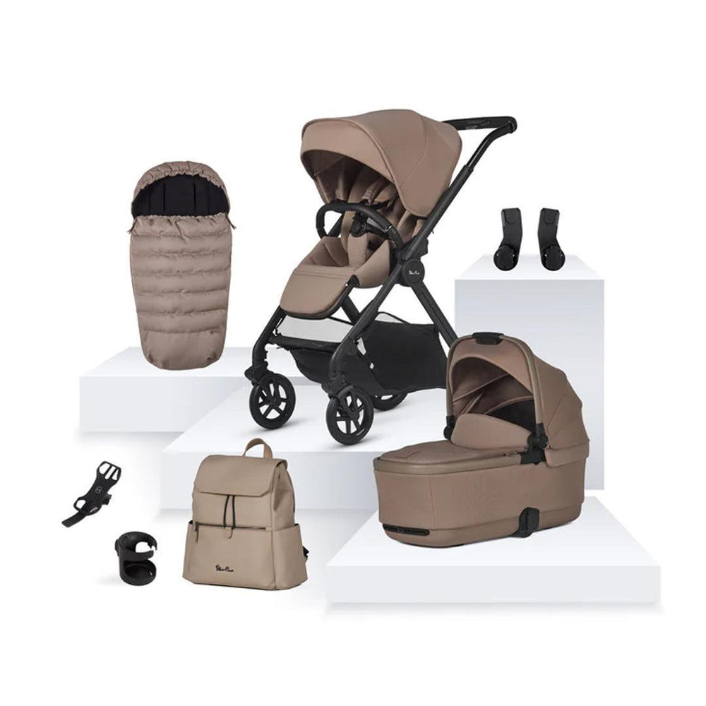 Silver Cross Reef 2 Accessory Bundle-Travel Systems-Mocha- | Natural Baby Shower