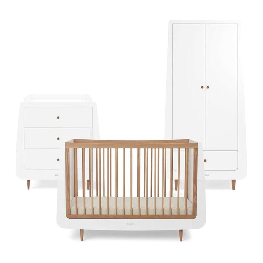 Snuzkot 3 Piece Nursery Furniture Set - The Natural Edit - Oak-Nursery Sets-Oak-No Mattress | Natural Baby Shower