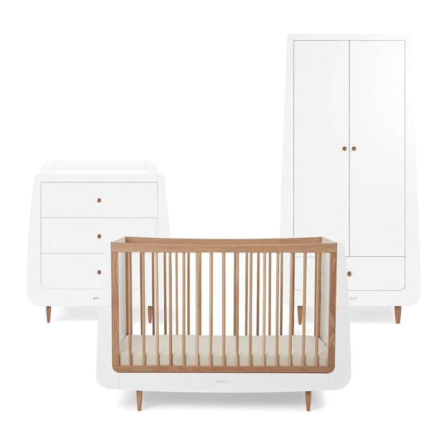 SnuzKot 3 Piece Nursery Furniture Set - The Natural Edit - Oak-Nursery Sets-Oak-No Mattress | Natural Baby Shower