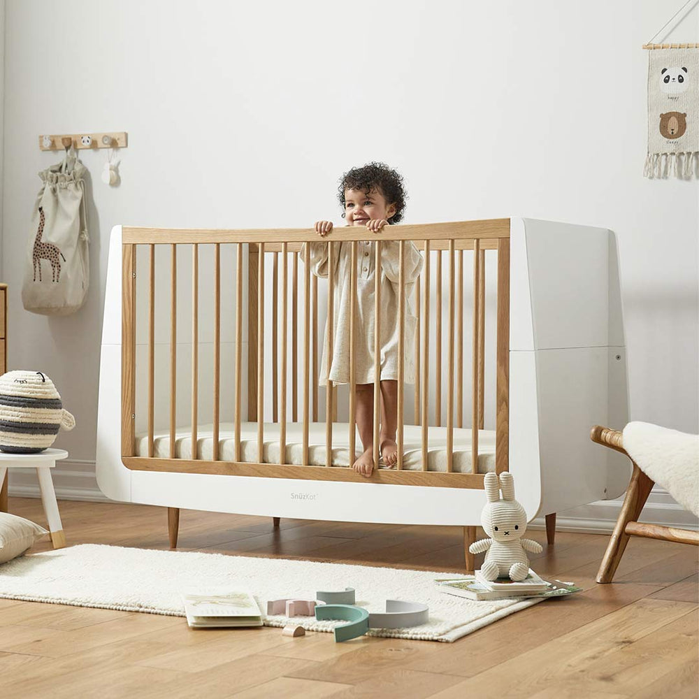 SnuzKot 3 Piece Nursery Furniture Set - The Natural Edit - Oak-Nursery Sets-Oak-No Mattress | Natural Baby Shower