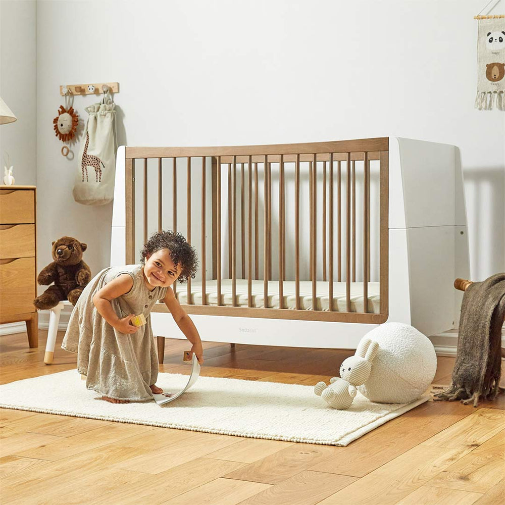 SnuzKot 3 Piece Nursery Furniture Set - The Natural Edit - Walnut-Nursery Sets-Walnut-No Mattress | Natural Baby Shower