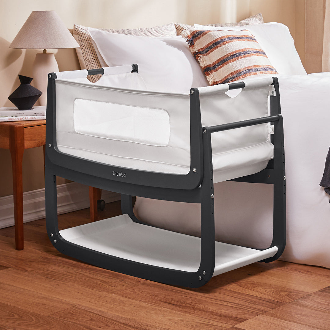SnuzPod4 Bedside Crib Starter Bundle - Slate
