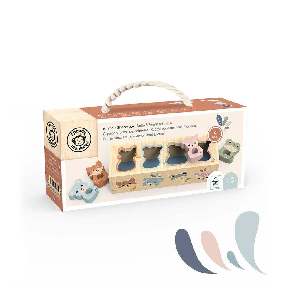 Speedy Monkey Animal Shape Box-Shape Sorters- | Natural Baby Shower