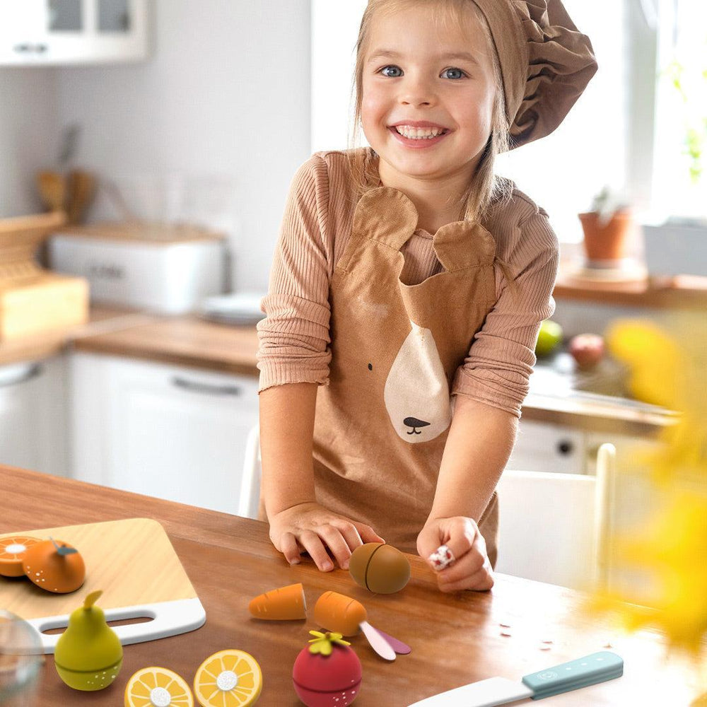 Speedy Monkey Fruits & Vegetables Cutting Playset-Role Play- | Natural Baby Shower