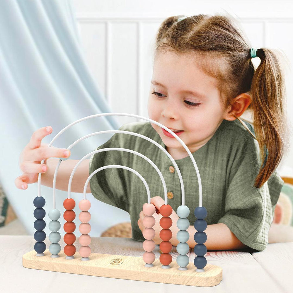 Speedy Monkey Rainbow Abacus-Stacking Toys- | Natural Baby Shower