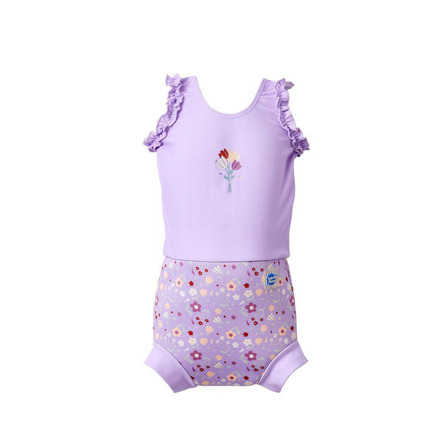 Splash About Costume Happy Nappy Frill - Lilac Spring-swimsuits-Lilac Spring-0-4m | Natural Baby Shower