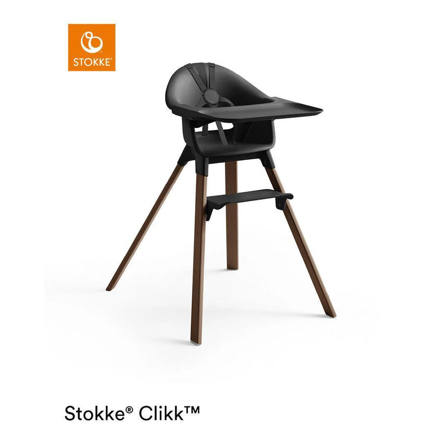 Stokke Clikk Highchair - Black / Warm Brown-Highchairs-Black / Warm Brown- | Natural Baby Shower