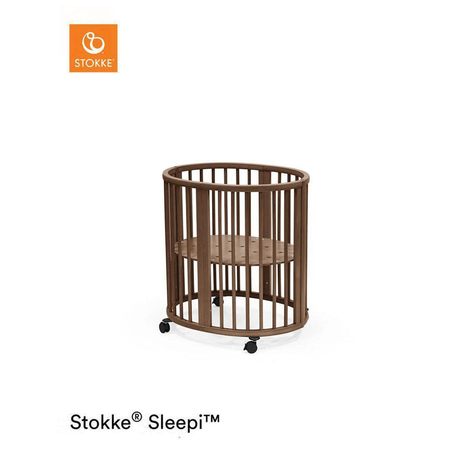 Stokke Sleepi V3 Mini Crib - Warm Brown-Cot Beds-Warm Brown-Crib | Natural Baby Shower