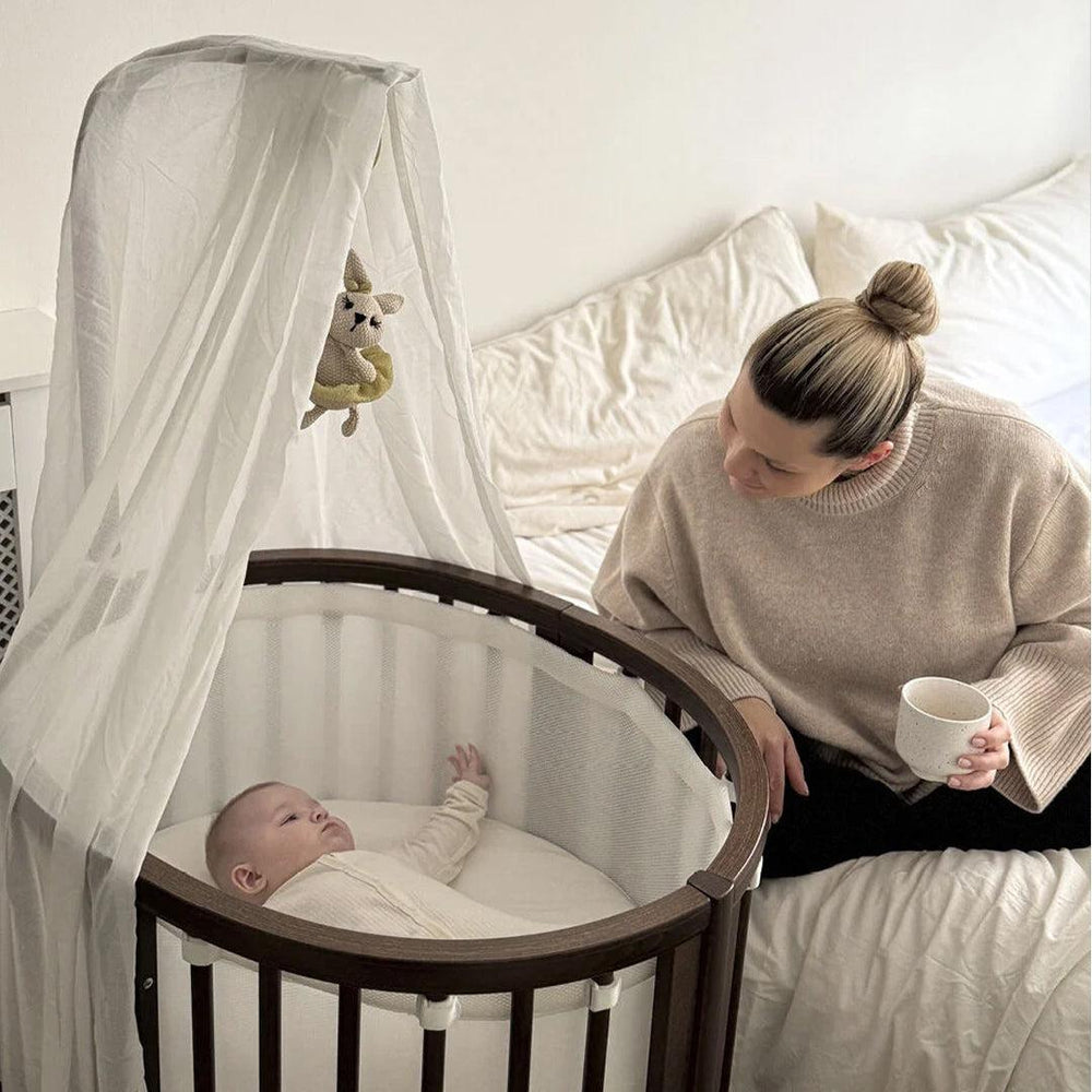 Stokke Sleepi V3 Mini Crib - Warm Brown-Cot Beds-Warm Brown-Crib | Natural Baby Shower